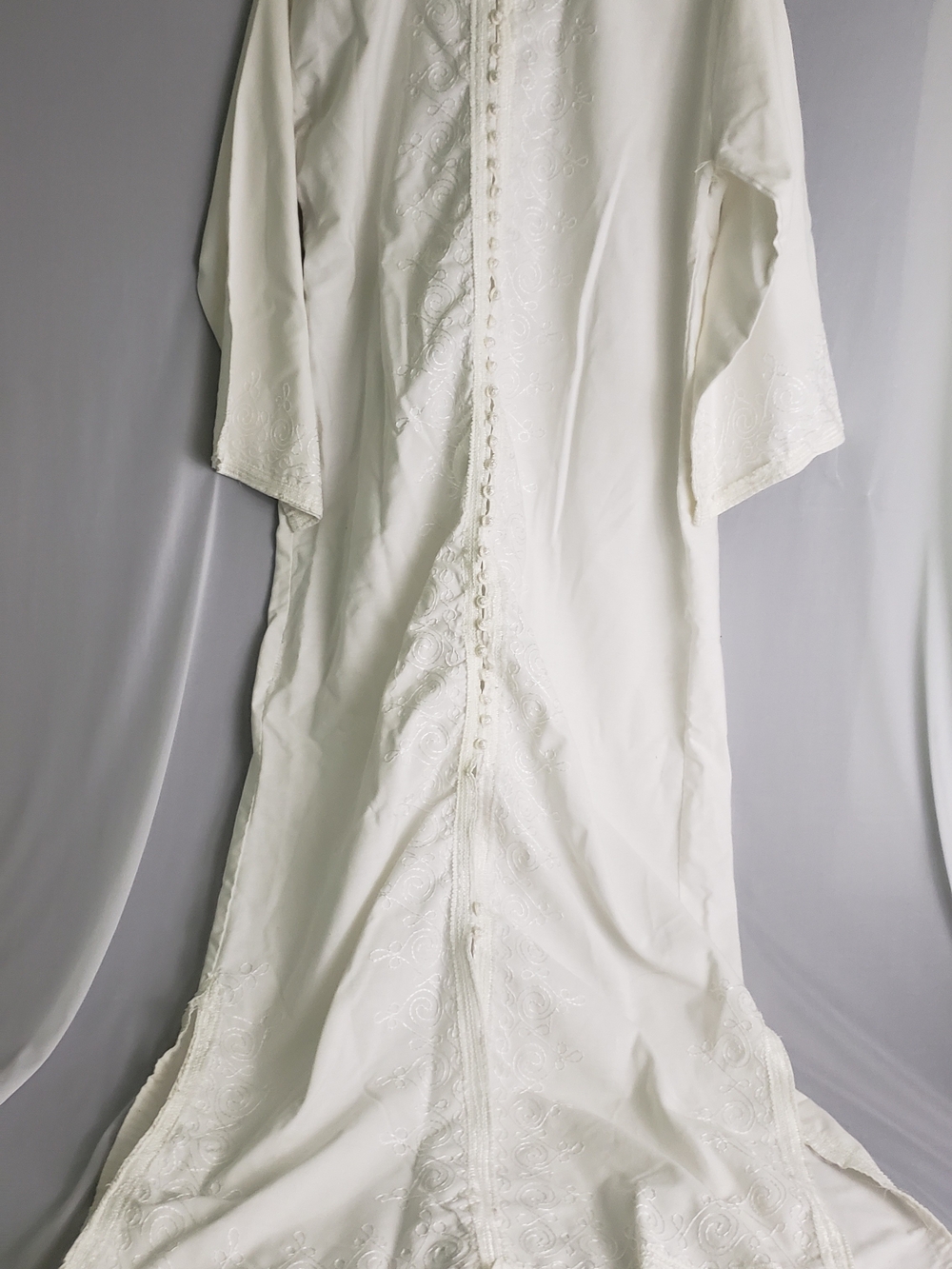 White Embroidered Gown Minister Costume